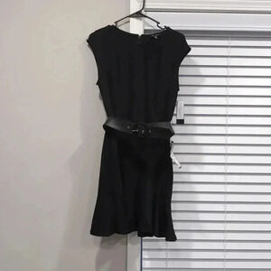 City Studios Juniors' Belted Fit & Flare Dress size 7/8 m132